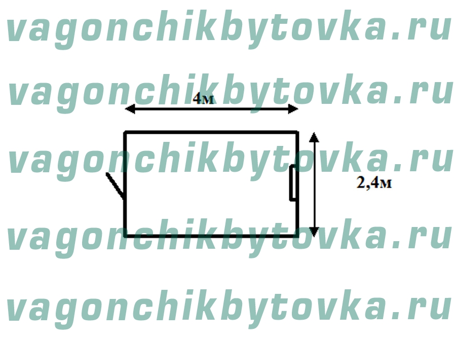 Вагончик 4м для охранного объекта